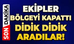 Ekipler bölgeyi kapattı: Didik didik aradılar