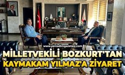 Milletvekili Bozkurt'tan Kaymakam Yılmaz'a ziyaret