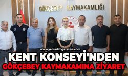 Kent Konseyi'nden Gökçebey Kaymakamına ziyaret