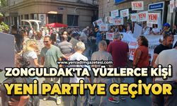 Zonguldak'ta yüzlerce kişi Yeni Parti'ye geçiyor