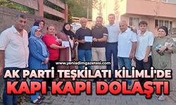 AK Parti teşkilatı Kilimli'de kapı kapı dolaştı