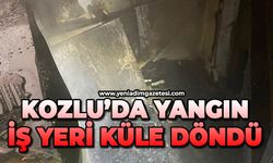 Kozlu'da yangın: İş yeri küle döndü