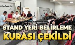 Stand yeri belirleme kurası çekildi