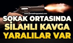 Sokak ortasında silahlı kavga: Yaralılar var