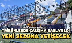 Tribünlerde çalışma başlatıldı yeni sezona yetişecek