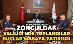 Zonguldak Valiliği'nde toplandılar: Suçlar masaya yatırıldı