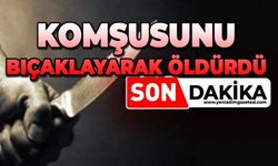 Komşusunu bıçaklayarak öldürdü