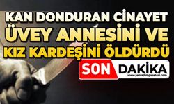 Üvey annesini ve kız kardeşini öldürdü