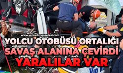 Yolcu otobüsü ortalığı savaş alanına çevirdi: Çok sayıda yaralı var