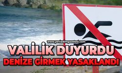 Valilik duyurdu: Denize girmek yasaklandı