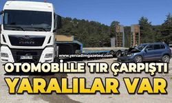 Otomobil ile tır çarpıştı: Yaralılar var