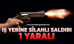 İşyerine silahlı saldırı: 1 yaralı