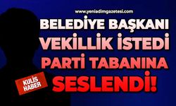 Belediye Başkanı vekillik istedi, parti tabanına seslendi!
