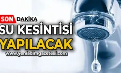 Sular kesilecek: Ortalık sıcaktan kavruluyor!