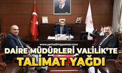Daire Müdürleri Valilik'te: Talimat yağdı