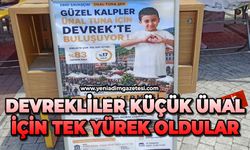 Devrekliler küçük Ünal için tek yürek oldular