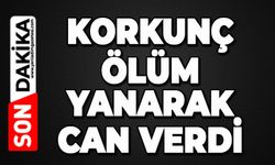 Korkunç ölüm: Yanarak can verdi