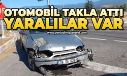 Otomobil takla attı: Yaralılar var