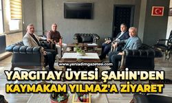 Yargıtay Üyesi Şahin'den Kaymakam Yılmaz'a ziyaret