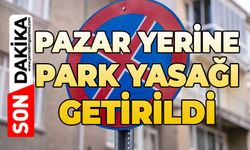 Pazar yerine park yasağı getirildi