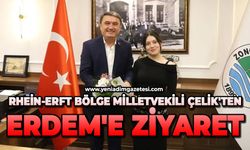 Rhein-Erft Bölge Milletvekili Çelik'ten Erdem'e ziyaret
