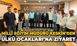 Milli Eğitim Müdürü Keskin'den Ülkü Ocakları'na ziyaret