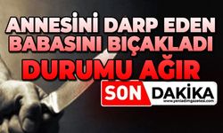 Annesini darp eden babasını bıçakladı: Durumu ağır