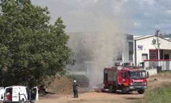 Doğal gaz borusu delindi: Gaz metrelerce havaya yükseldi