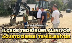 İlçede tedbirler alınıyor: Ağusto Deresi temizleniyor