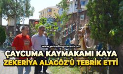 Çaycuma Kaymakamı Kaya, Zekeriya Alagöz'ü tebrik etti