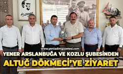 Yener Arslanbuğa ve Kozlu şubesinden Altuğ Dökmeci’ye ziyaret