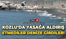 Kozlu'da yasağa aldırış etmediler denize girdiler!