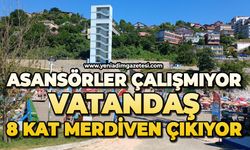 Asansörler çalışmıyor: Vatandaş 8 kat merdiven çıkıyor