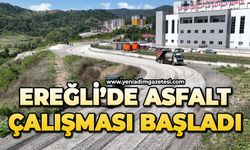 Ereğli'de asfalt çalışması başladı