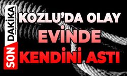 Kozlu'da olay: Evinde kendini astı
