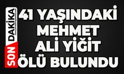 41 yaşındaki Mehmet Ali Yiğit ölü bulundu