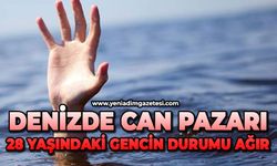 Denizde can pazarı: 28 yaşındaki gencin durumu ağır