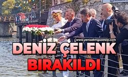 Denize çelenk bırakıldı