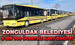 Zonguldak Belediyesi 8 bin 700 ücretsiz kart dağıttı