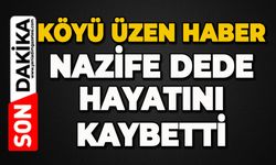 Köyü üzen haber: Nazife Dede hayatını kaybetti