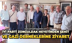 İYİ Parti Zonguldak heyetinden şehit ve gazi derneklerine ziyaret