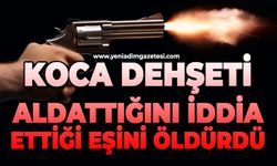 Aldattığını iddia ettiği eşini öldürdü