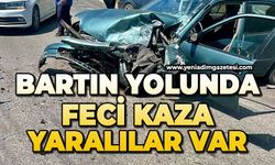 Bartın yolunda feci kaza: 2 araç çarpıştı