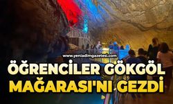 Öğrenciler Gökgöl Mağarası'nı gezdi