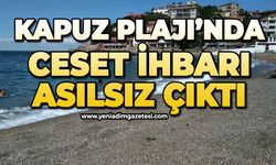 Kapuz Plajı'nda ceset ihbarı asılsız çıktı!