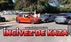 İncivez'de korkutan kaza: İki otomobil çarpıştı