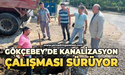 Gökçebey'de kanalizasyon çalışması sürüyor