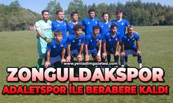 Zonguldakspor Adaletspor ile berabere kaldı