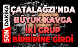 Çatalağzı'nda büyük kavga: İki grup birbirine girdi