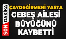 Çaydeğirmeni yasta: Gebeş ailesi büyüğünü kaybetti